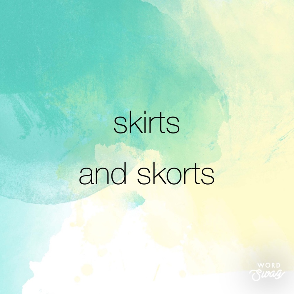 Skirts and skorts